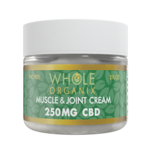 cbd muscle & joint cream jar